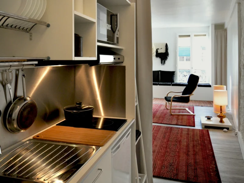Cucine in armadio: Compact art.216 con serranda