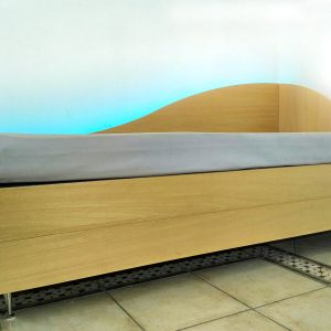 Divano Letto a castello New Dormeuse Bed retroilluminata a LED sulla tonalità blu