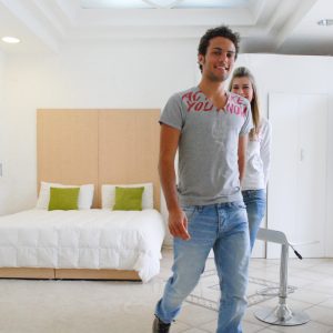 letto matroniale trasformabile in due letti a castello