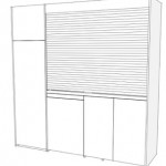 Cucine in armadio: Compact art.216 con serranda - vista chiusa