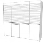 Cucina monoblocco Compact art. 247 con ante a libro - vista chiusa