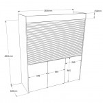 Armadio Cucina compact 184 - vista chiusa